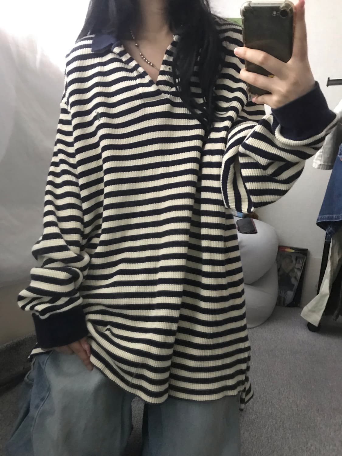 폴로 와플 럭비티셔츠 상품이미지4