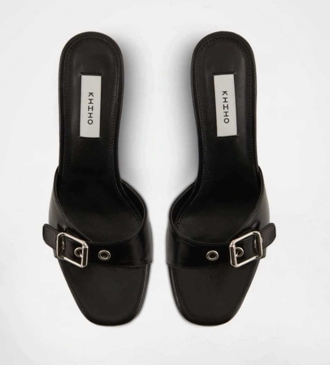 기호 khiho 버클 스트랩 뮬 힐 블랙 225 상품이미지3