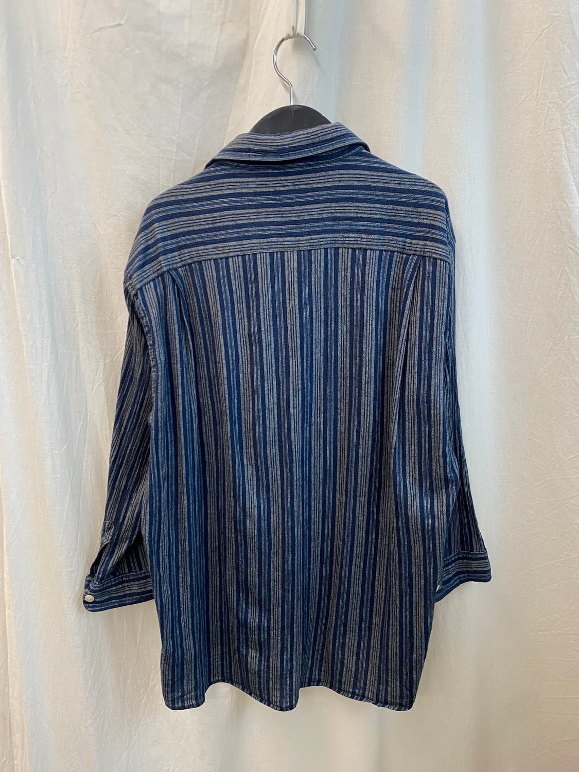 블루 스트라이프 셔츠(L) 상품이미지3