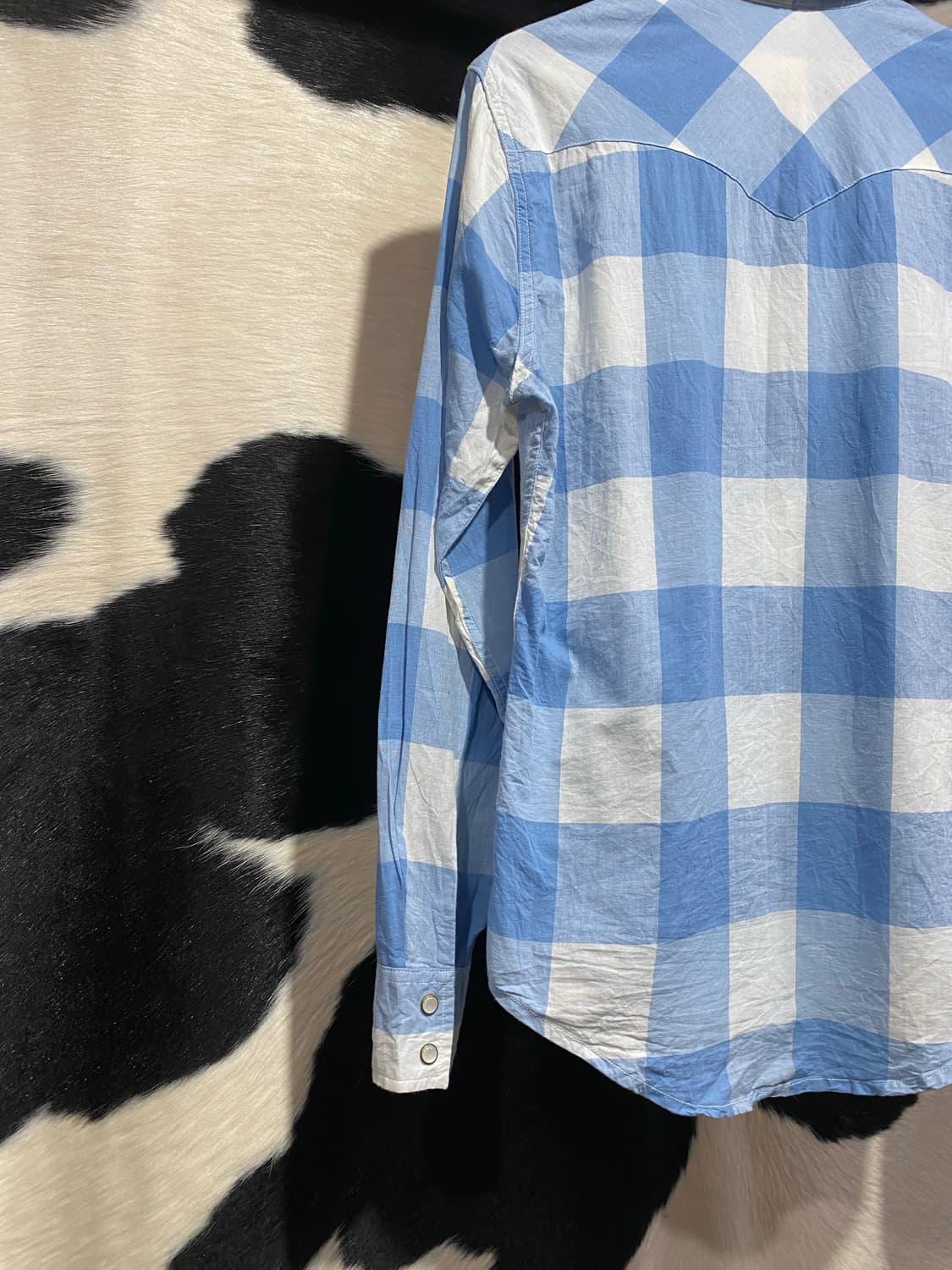 Levi’s 하늘색 체크 웨스턴 셔츠 상품이미지7