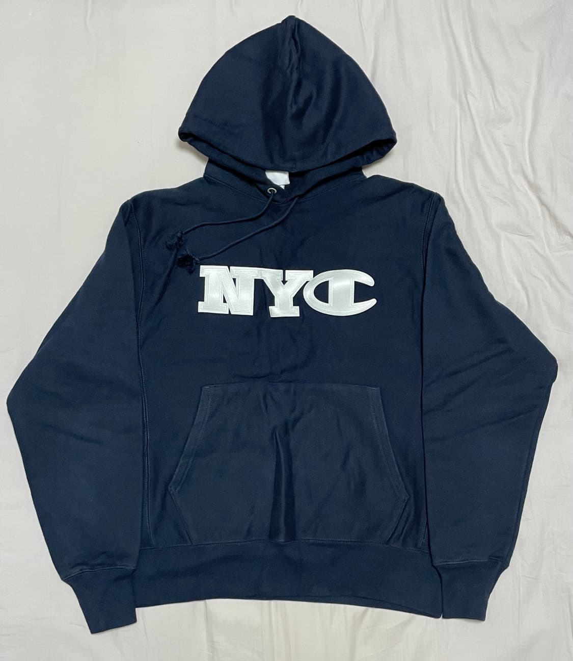 챔피언 리버스위브 NYC 한정 아플리케 후드 후디 상품이미지2