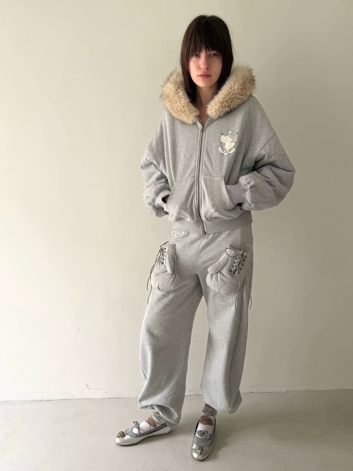 Nodress Gray Fleece-Lined Warm  상품이미지2