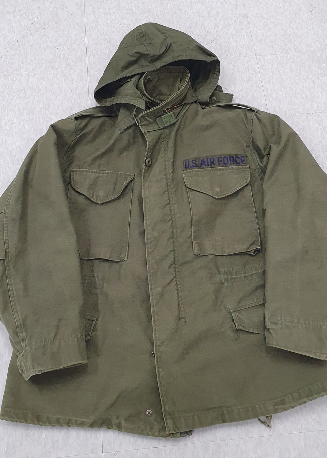 미군 오리지널 m65 필드자켓 미디움숏 '80년도 A+급 내피포함 상품이미지5