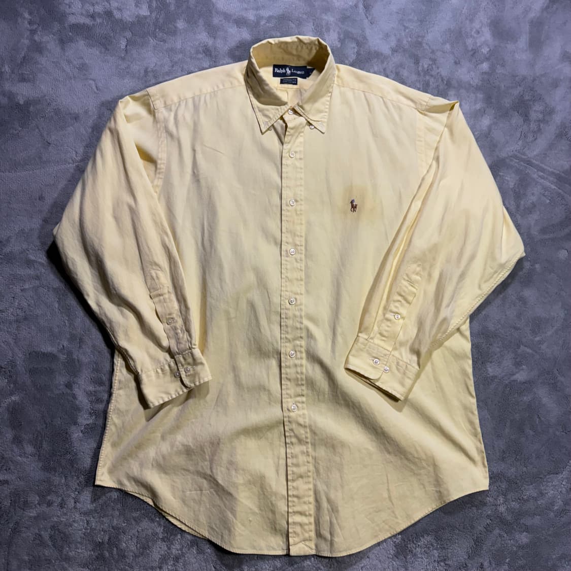 폴로 랄프로렌 야머스핏 옐로우 셔츠 상품이미지1