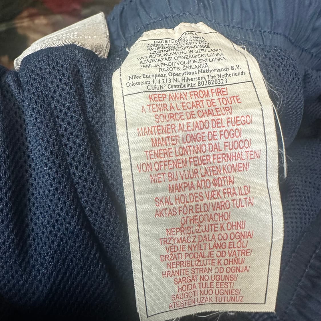 나이키 올드스쿨 화이트 사이드라인 네이비와이드트랙팬츠 L 상품이미지4