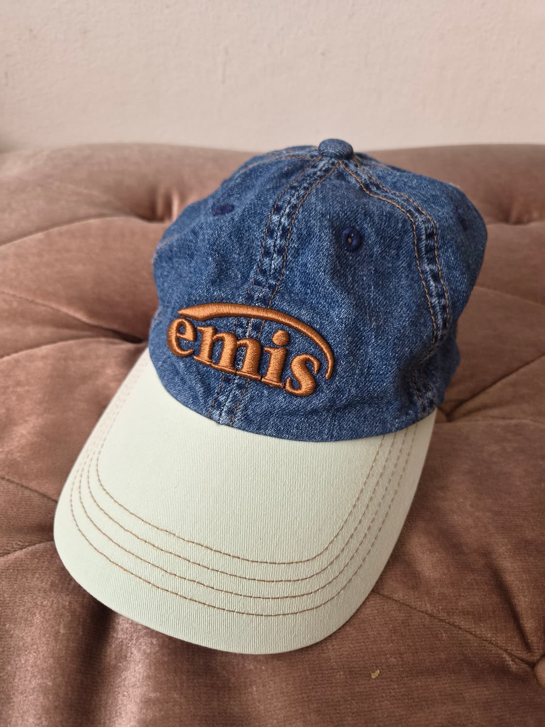 이미스 emis 워시드데님 민트 볼캡 상품이미지1