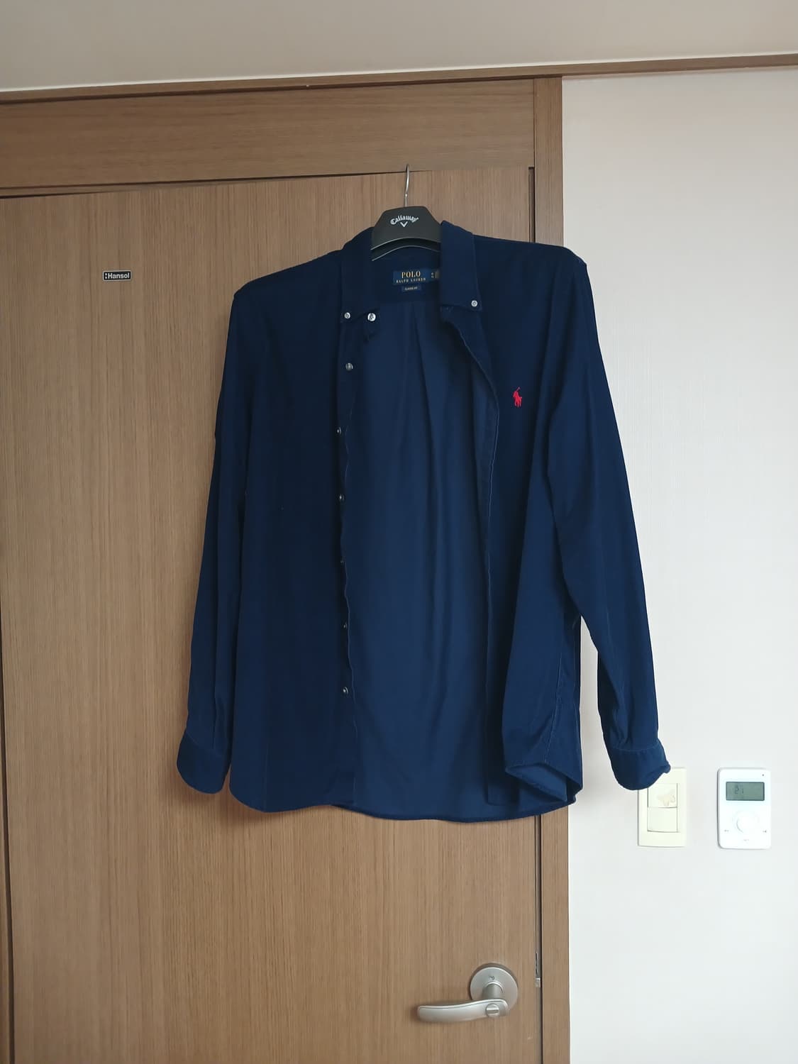 폴로 랄프로렌 네이비 코듀로이 셔츠XL 상품이미지1