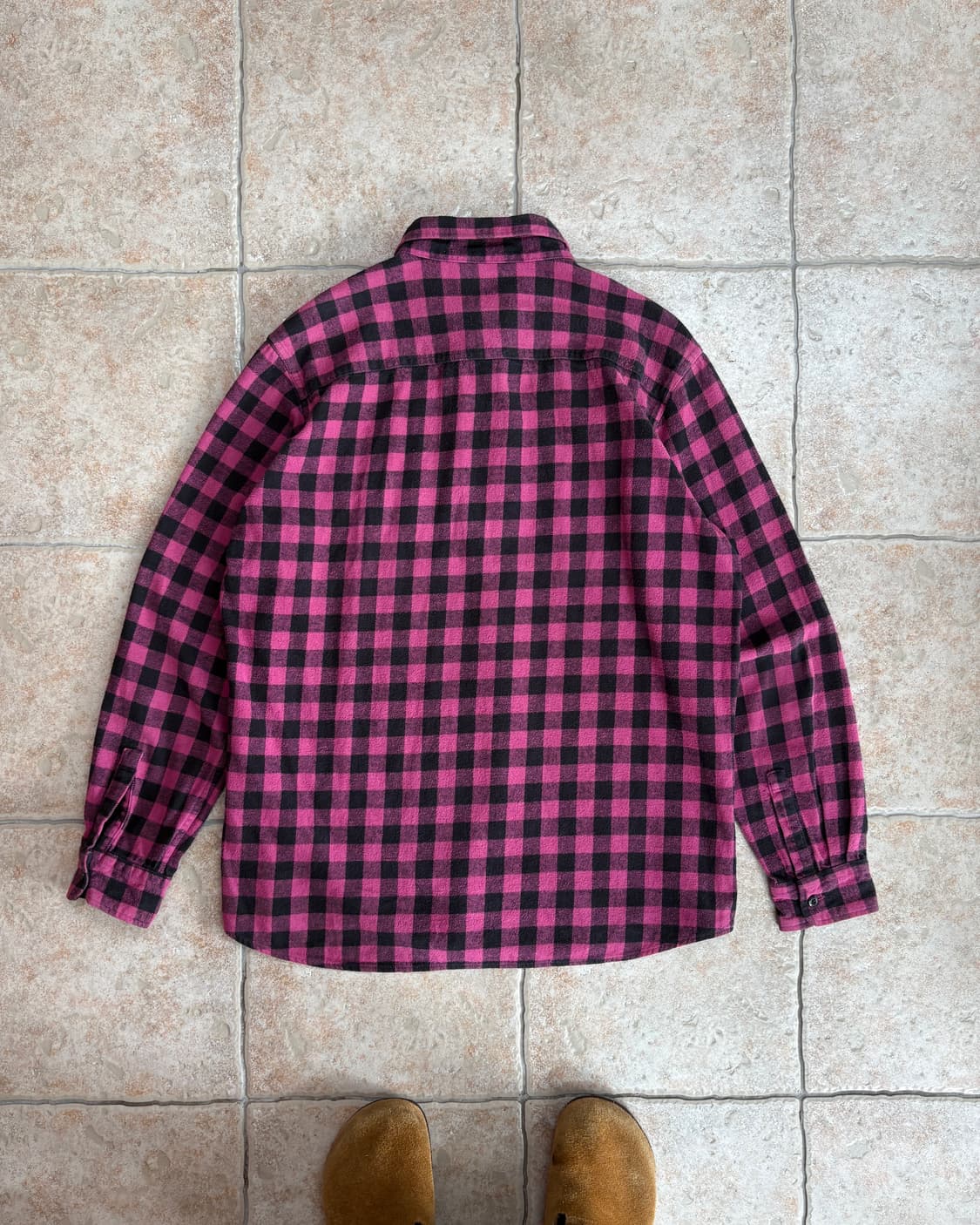 [XL] Flannel purple pattern shirt 상품이미지5