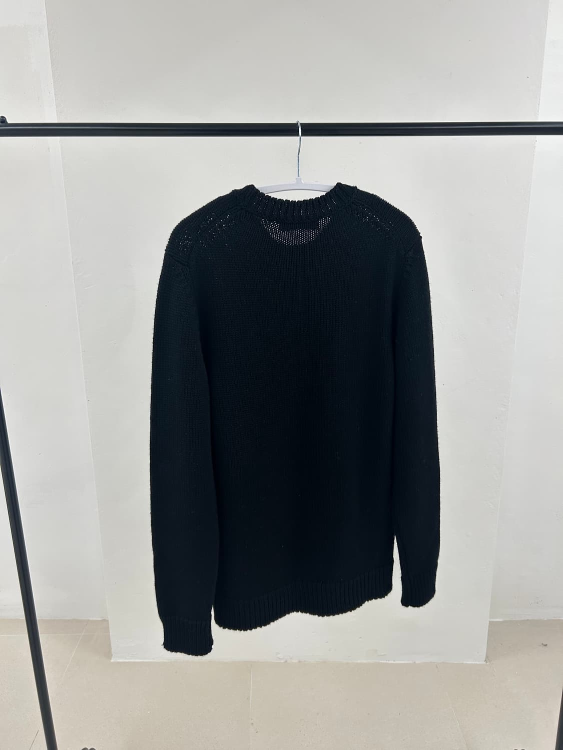 (105) 펜디 인타르시아 로고 니트 블랙 상품이미지2