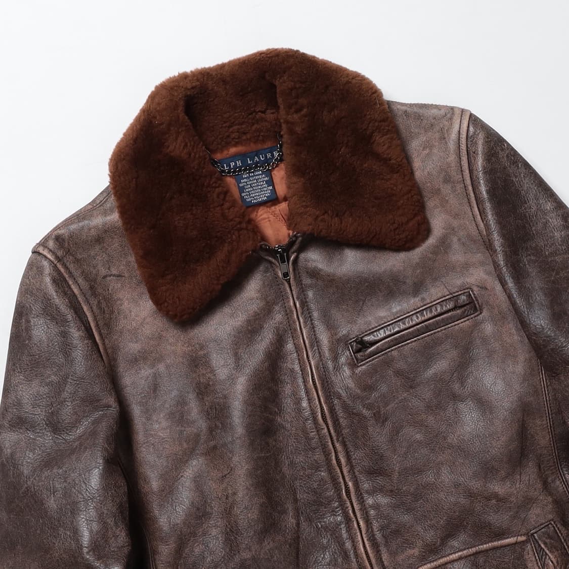 Polo by Ralph Lauren 시어링 레더 자켓 상품이미지5