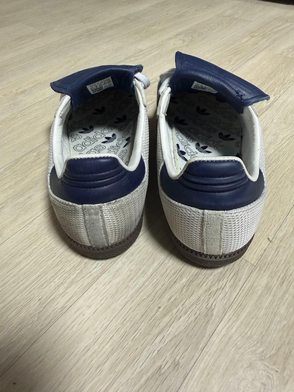 아디다스 삼바 LT 크리스탈 화이트 다크 블루 검 275 상품이미지4