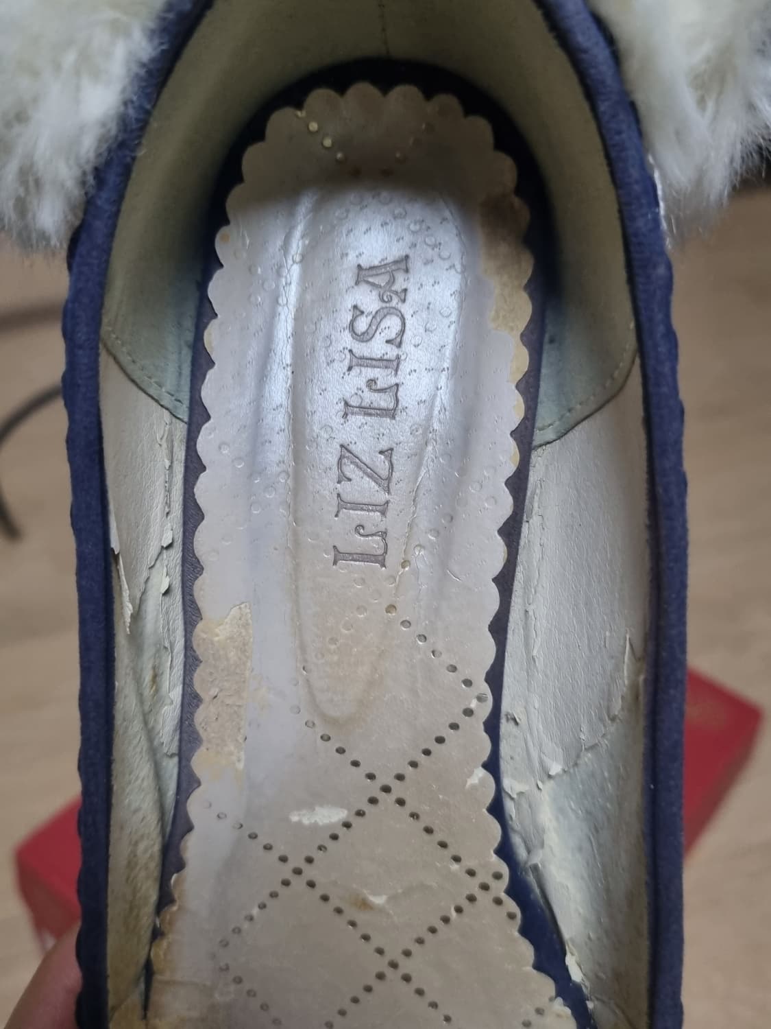 빈티지 고전 리즈리사 스웨이드 구두 힐 퍼 비쥬 라떼갸루 히메갸루 로걀 상품이미지3