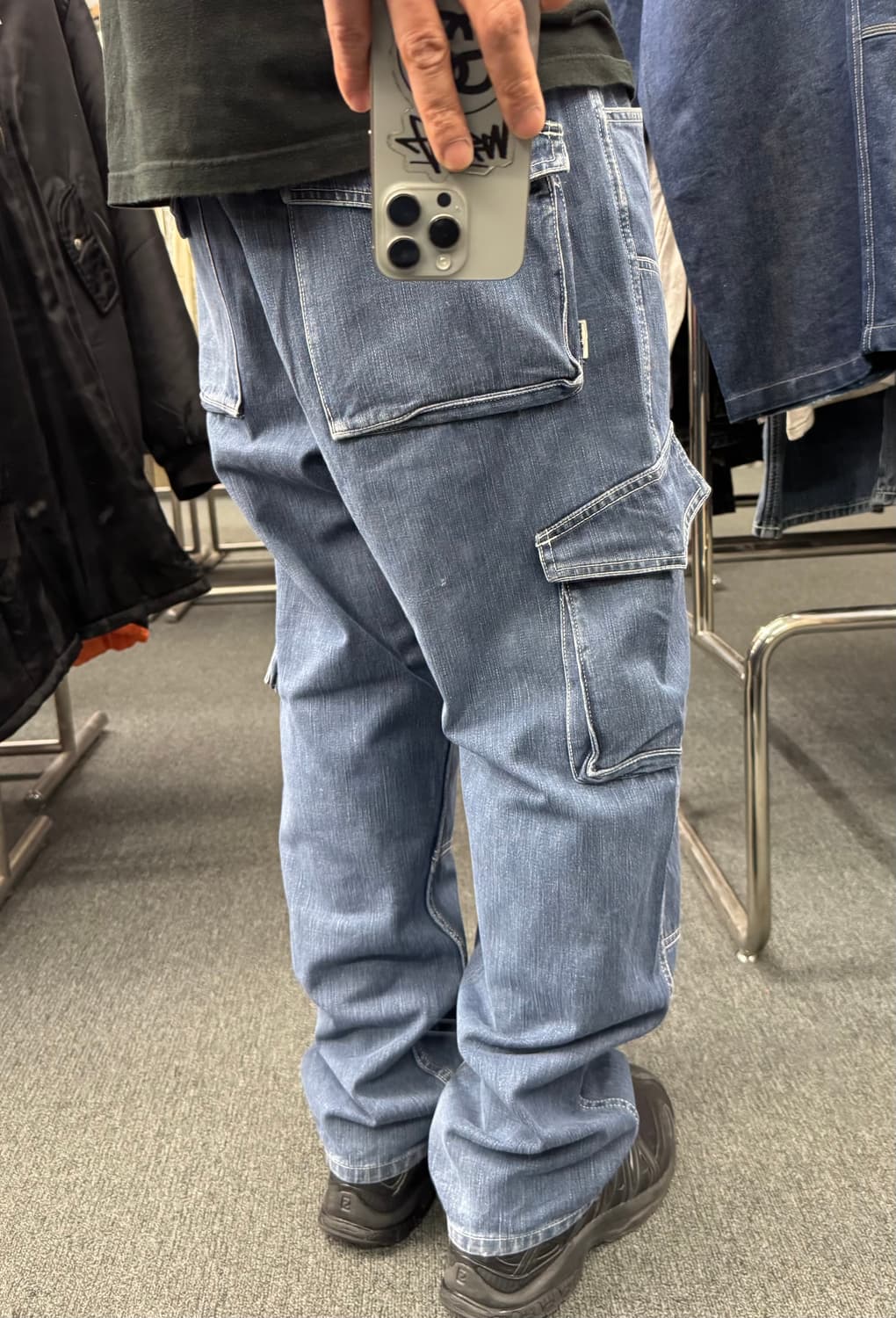 XL) Proceedrebels 빈티지 데님카고팬츠 상품이미지2