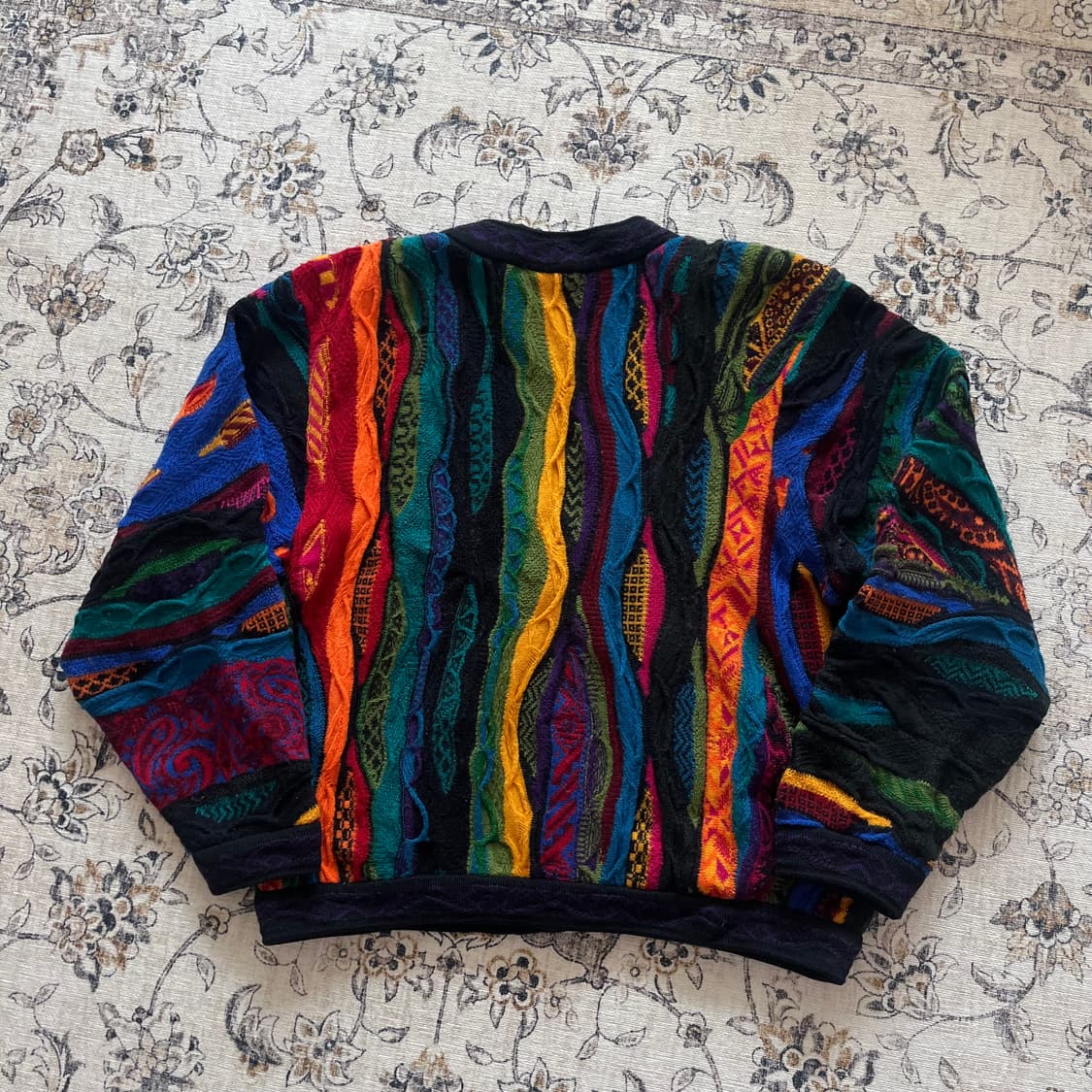 쿠지 오스트레일리아 퓨어 울 3D 케이블 가디건 상품이미지7