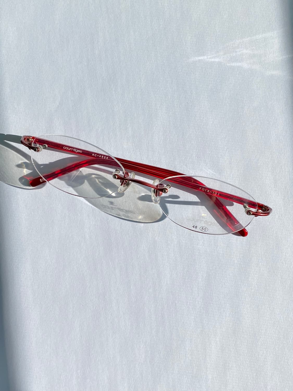 꾸레쥬 무테 레드 긱시크 안경 #디올 #미우미우 상품이미지7