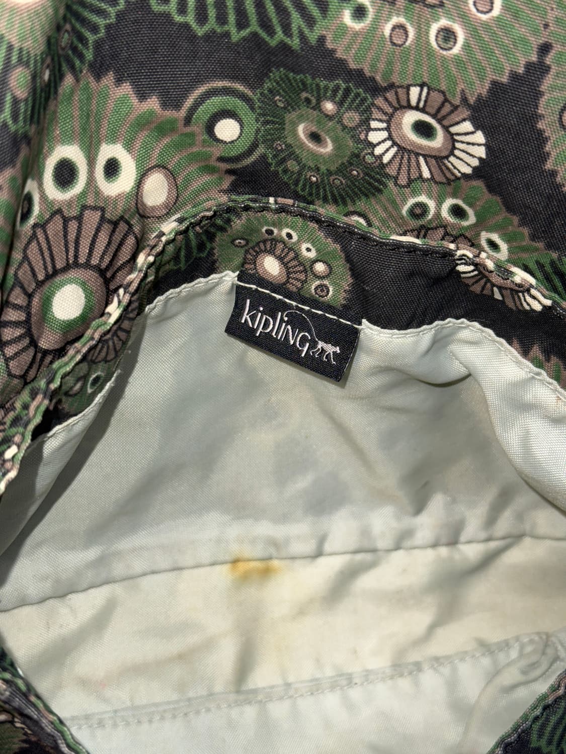 Kipling deep khaki geometric flower 숄더백 상품이미지7