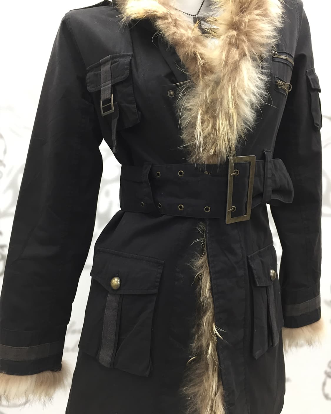 Wild Edge Real Fur-Trim Jacket 상품이미지8