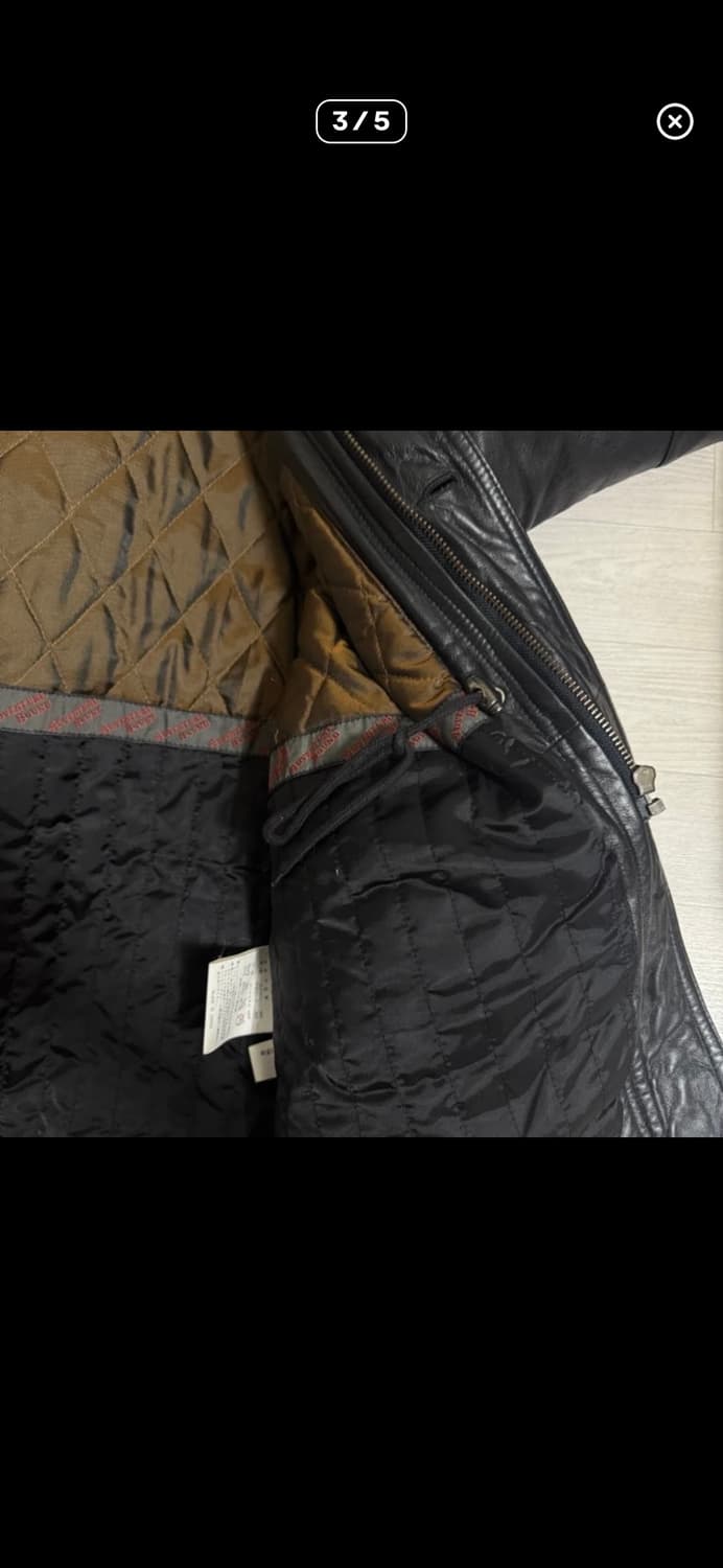 (예약중)소가죽 레더 카코트 상품이미지3