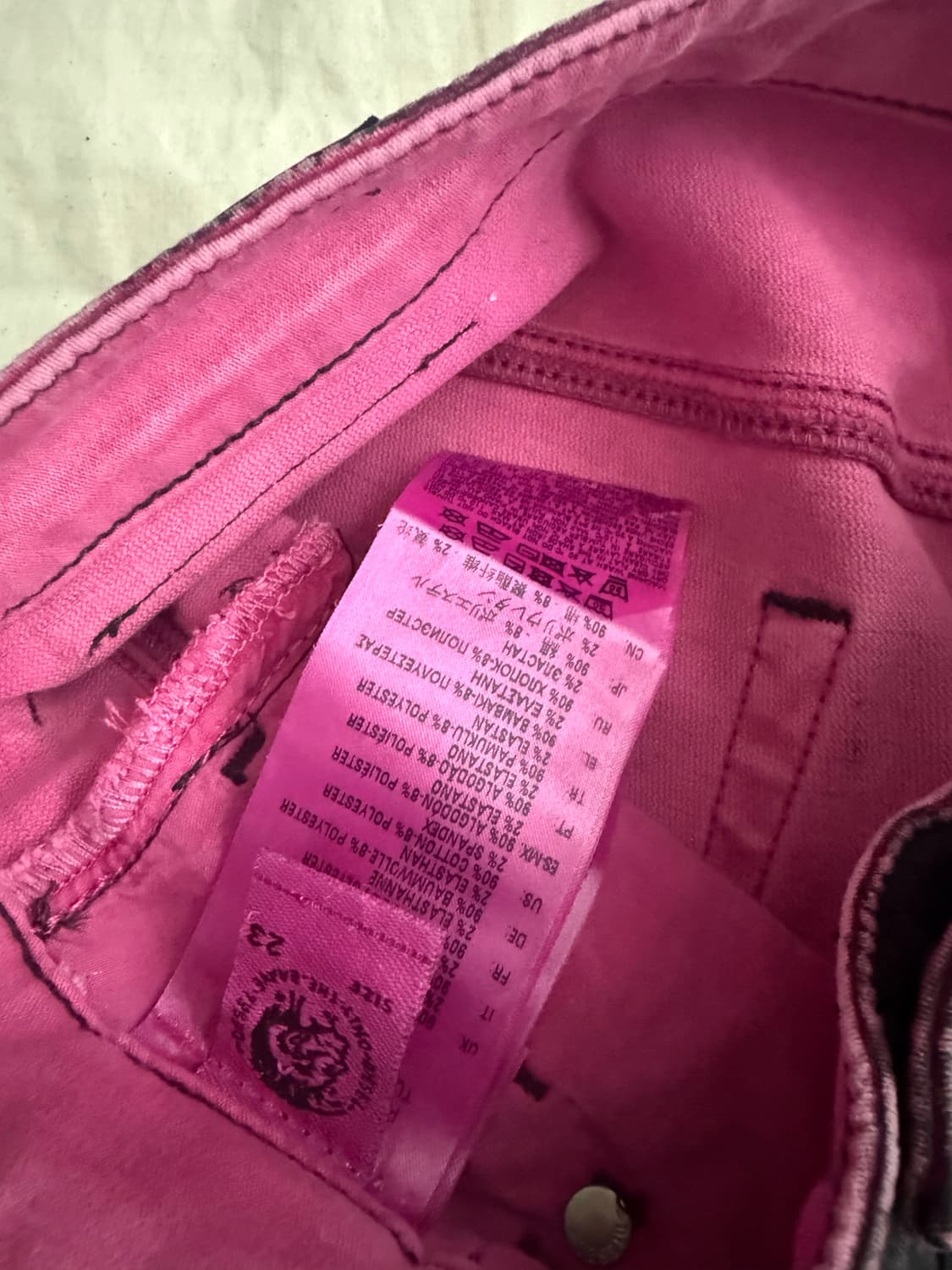 디젤 코팅 블랙진  상품이미지5