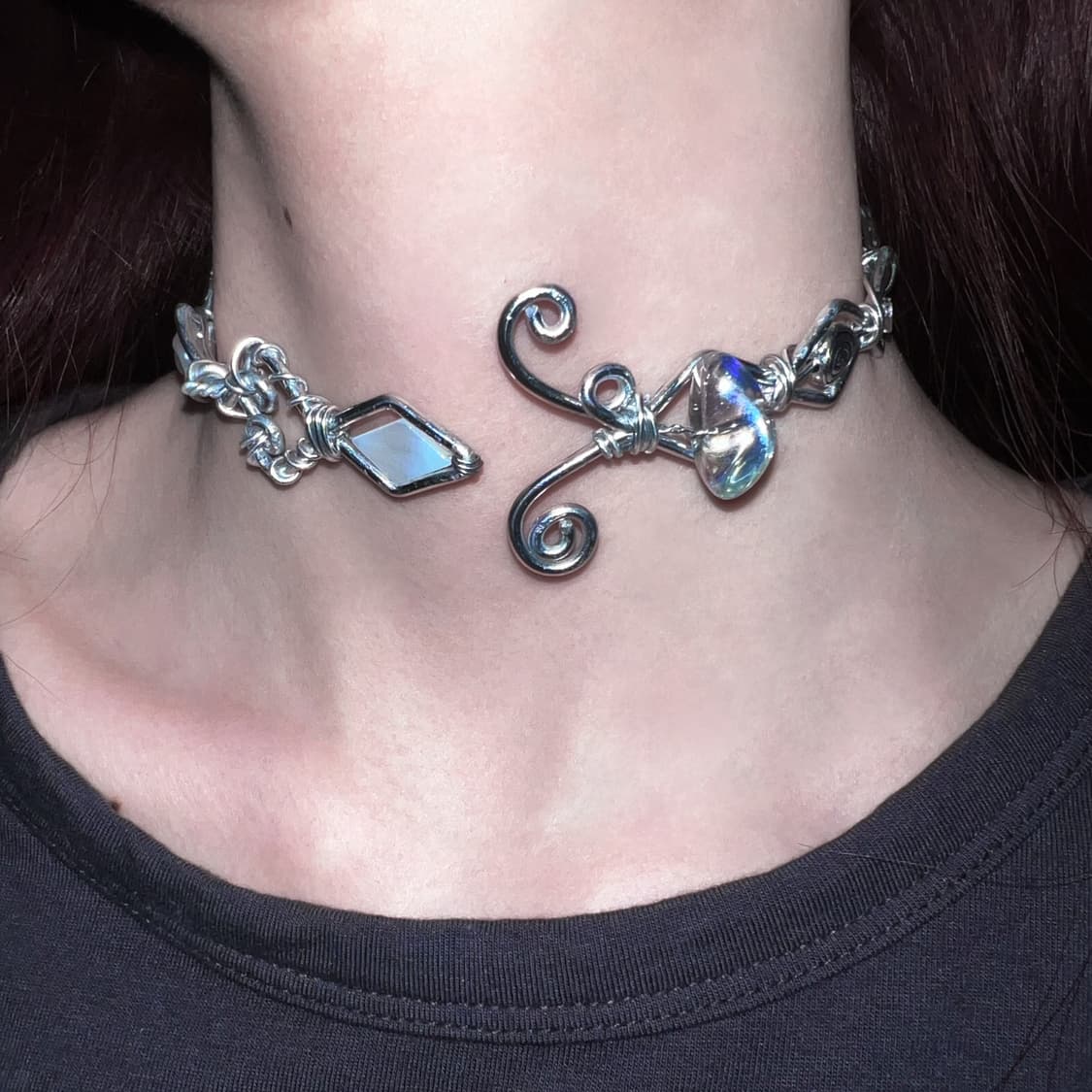 💎🪽🤍✦ choker 상품이미지1