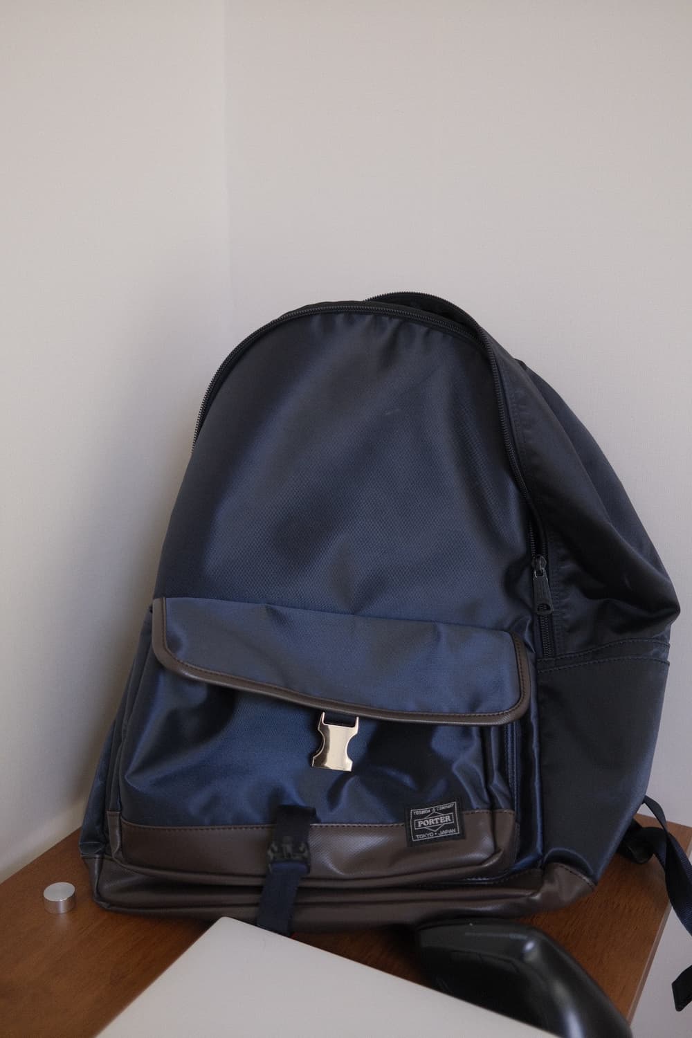 요시다 포터 백팩 네이비 브라운 Yoshida porter 상품이미지1