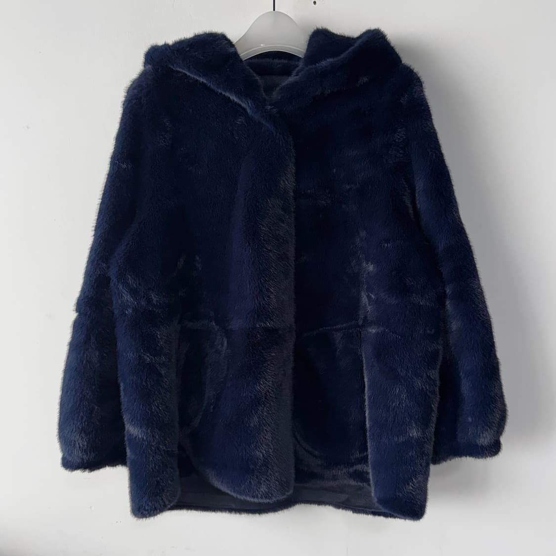 LBL 24 페이크퍼 후드 자켓 (BLUE) 상품이미지3