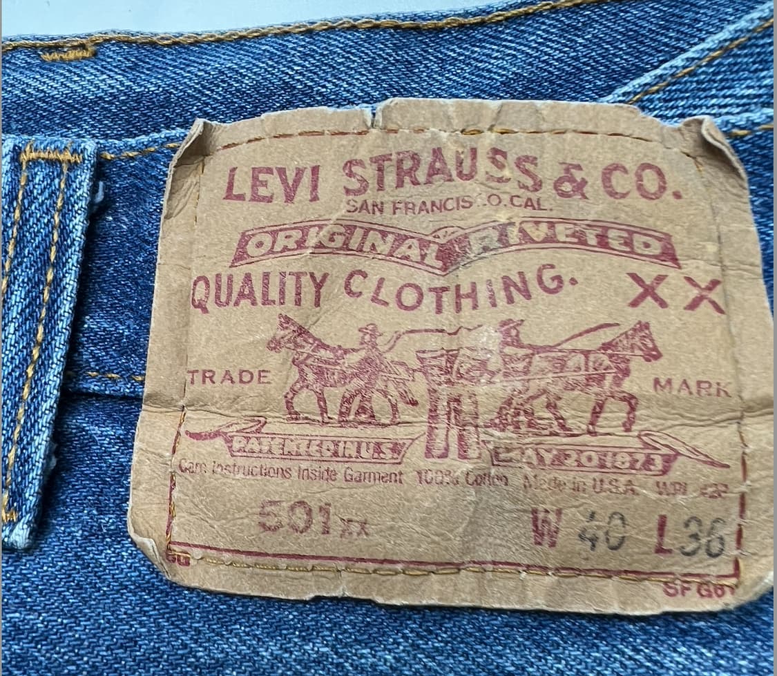 [Made In Usa]90s 빈티지 리바이스 501 블랭크탭 40/36 상품이미지8