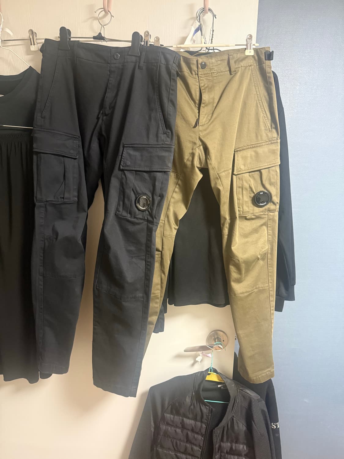 CP컴퍼니 렌즈 카고 팬츠 검정,카키 46사이즈 상품이미지9