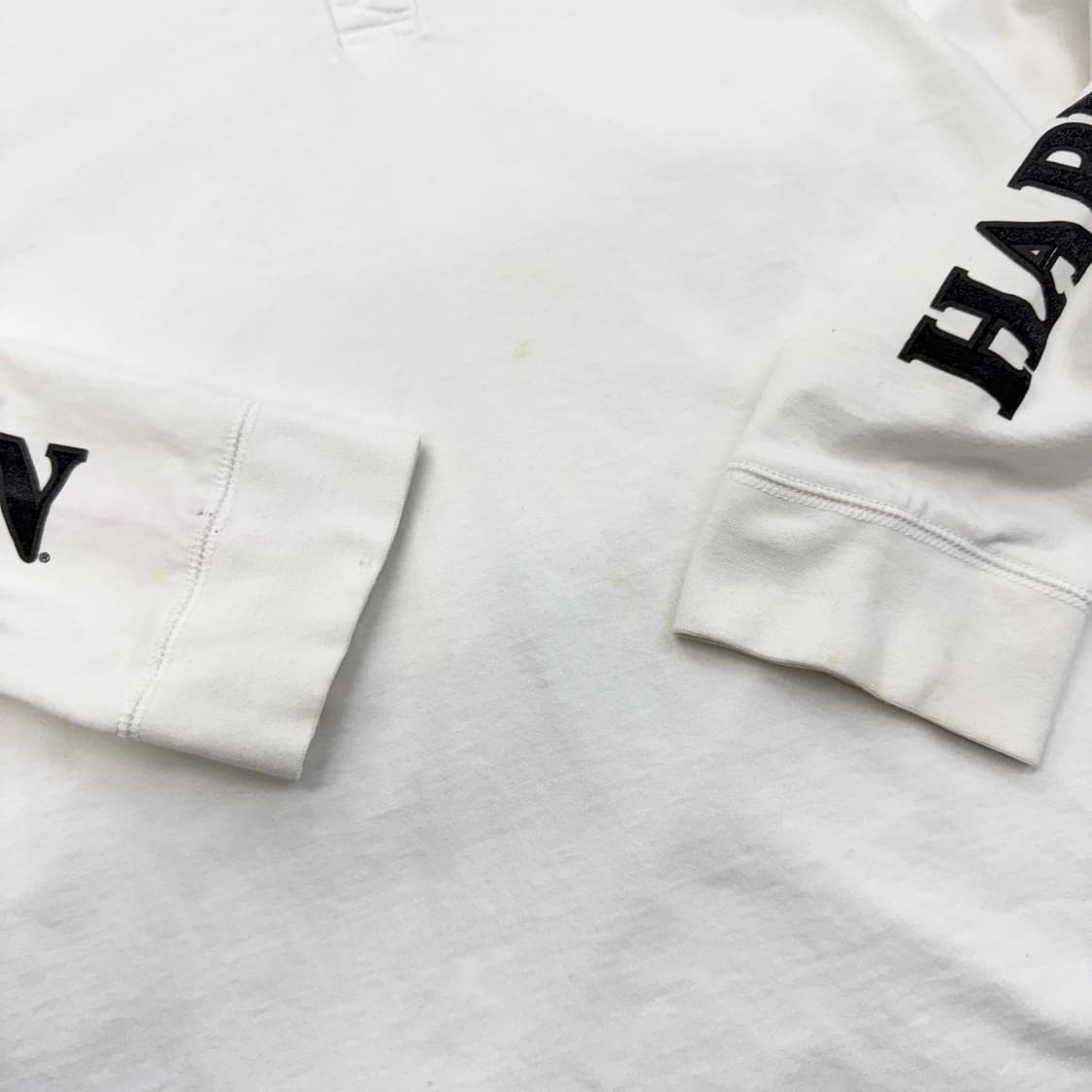 할리데이비슨 110주년 헨리넥 롱슬리브 빈티지 긴팔 티셔츠 화이트 상품이미지5