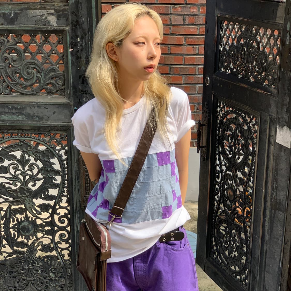 비즈빔 패치워크 티셔츠 상품이미지2