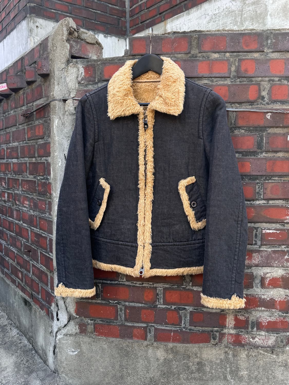 버버리 블루라벨 투웨이 시어링자켓 상품이미지1