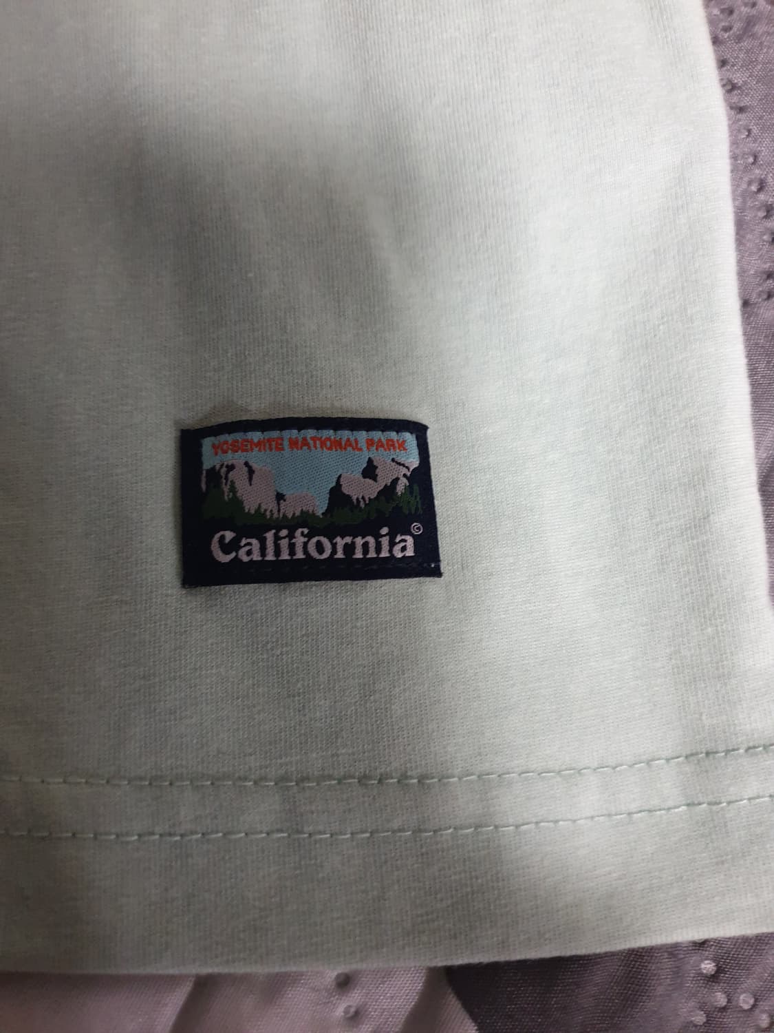 후아유 플라워프린팅 코튼 반팔티 민트 (M) 상품이미지3