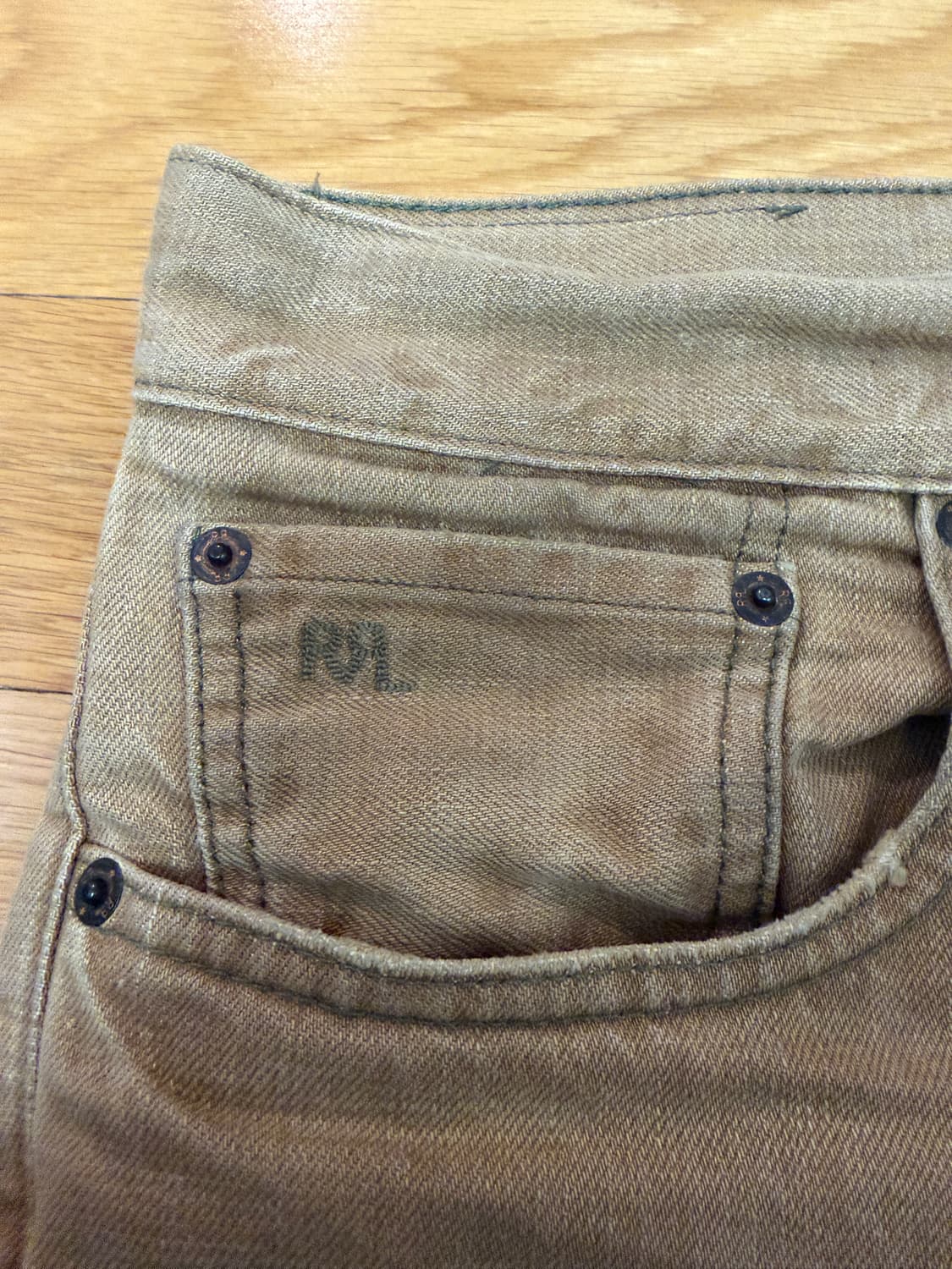 RRL 더블알엘 하이슬림탠 진 32x32 상품이미지3