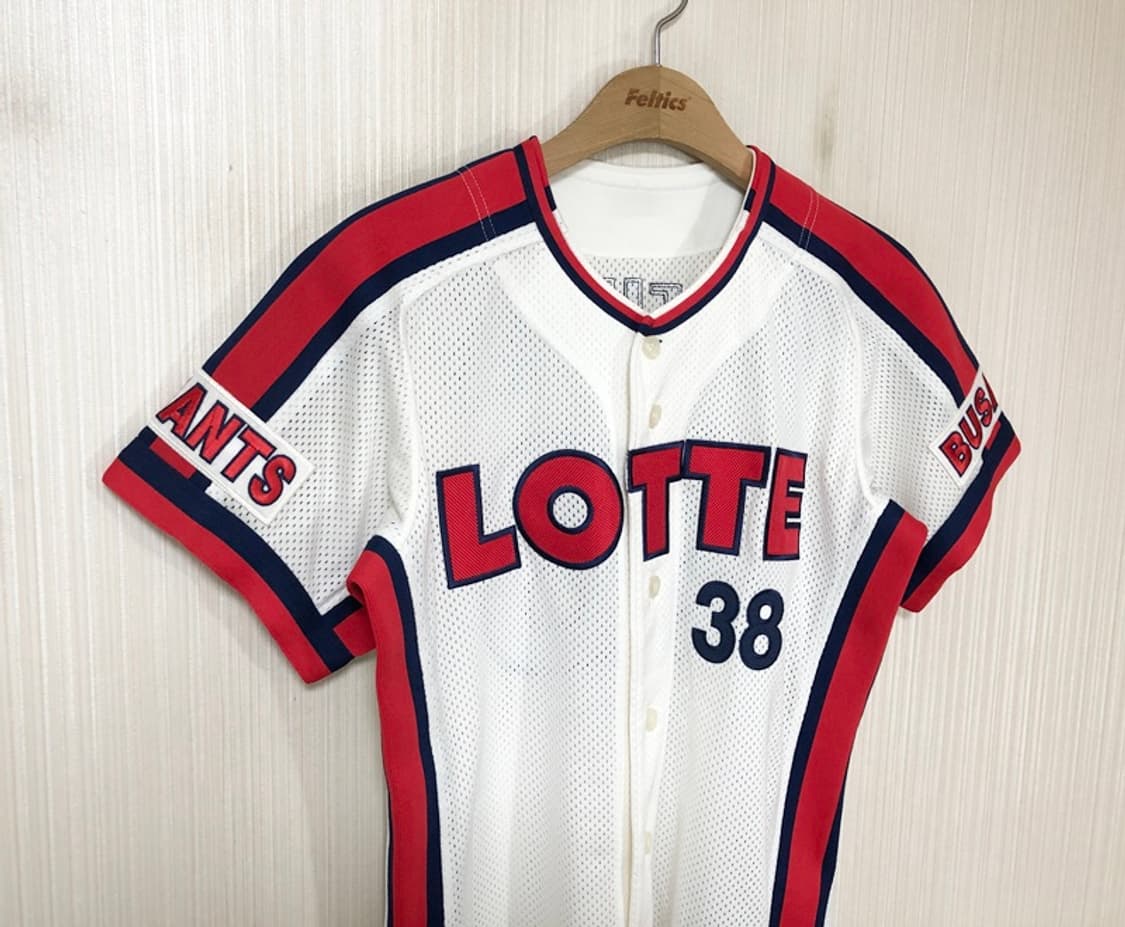 KBO 카멜레온어센틱 롯데자이언츠 챔피언 홈유니폼 85 #38 정대현 상품이미지4