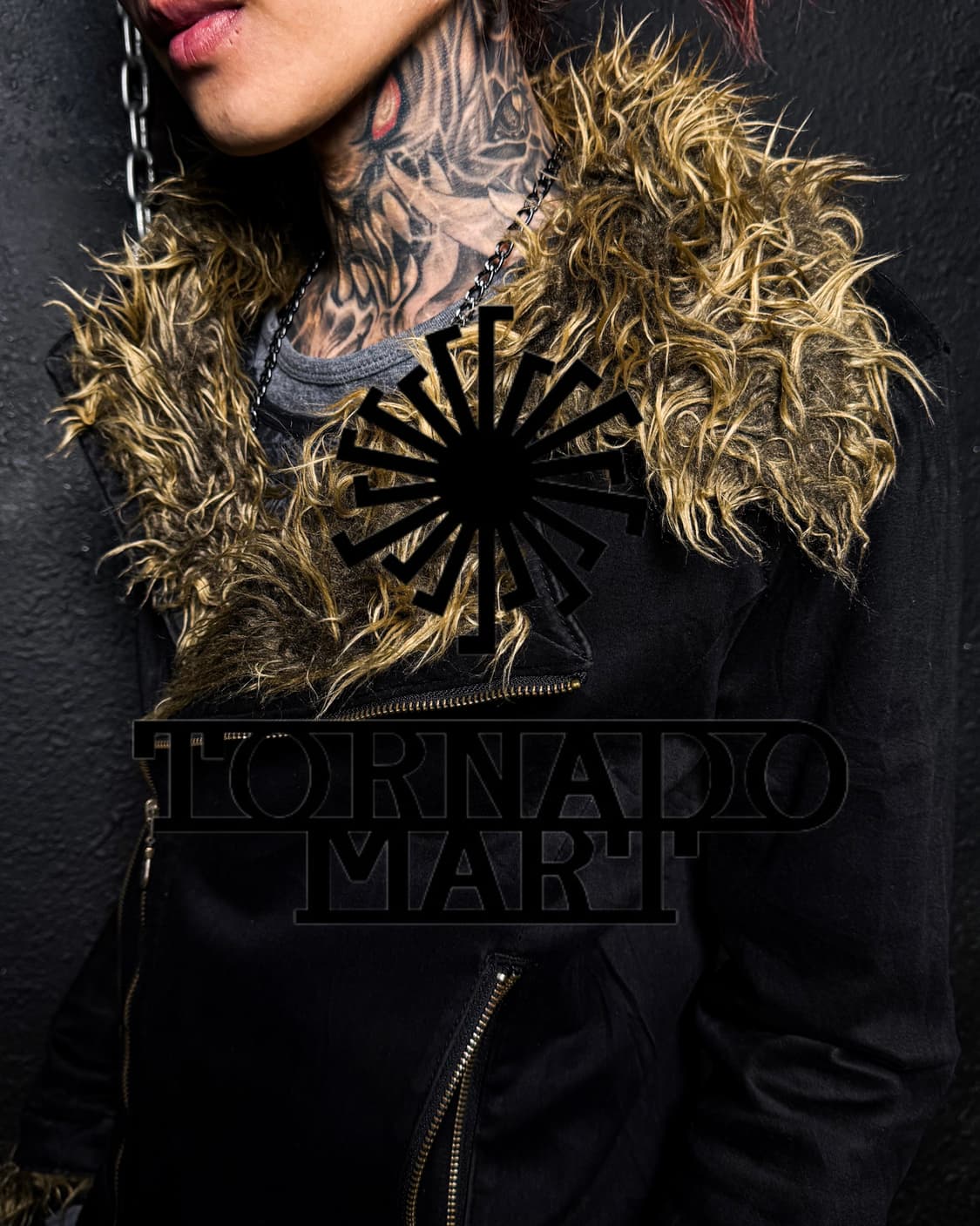 TORNADO MART – Fur Collar Rider Jacket   상품이미지1
