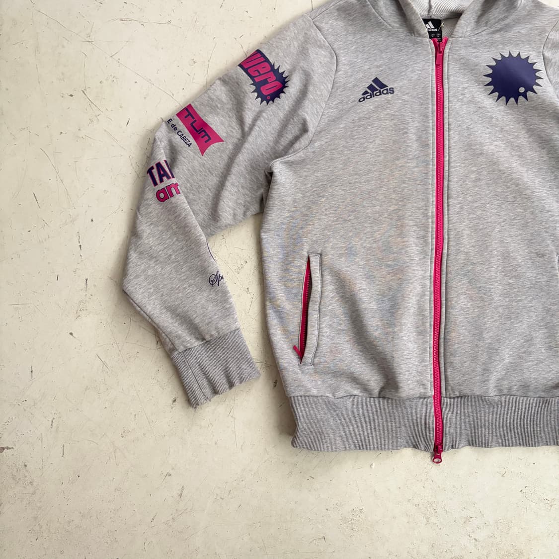 아디다스 빈티지 후드집업 자켓 M 상품이미지3