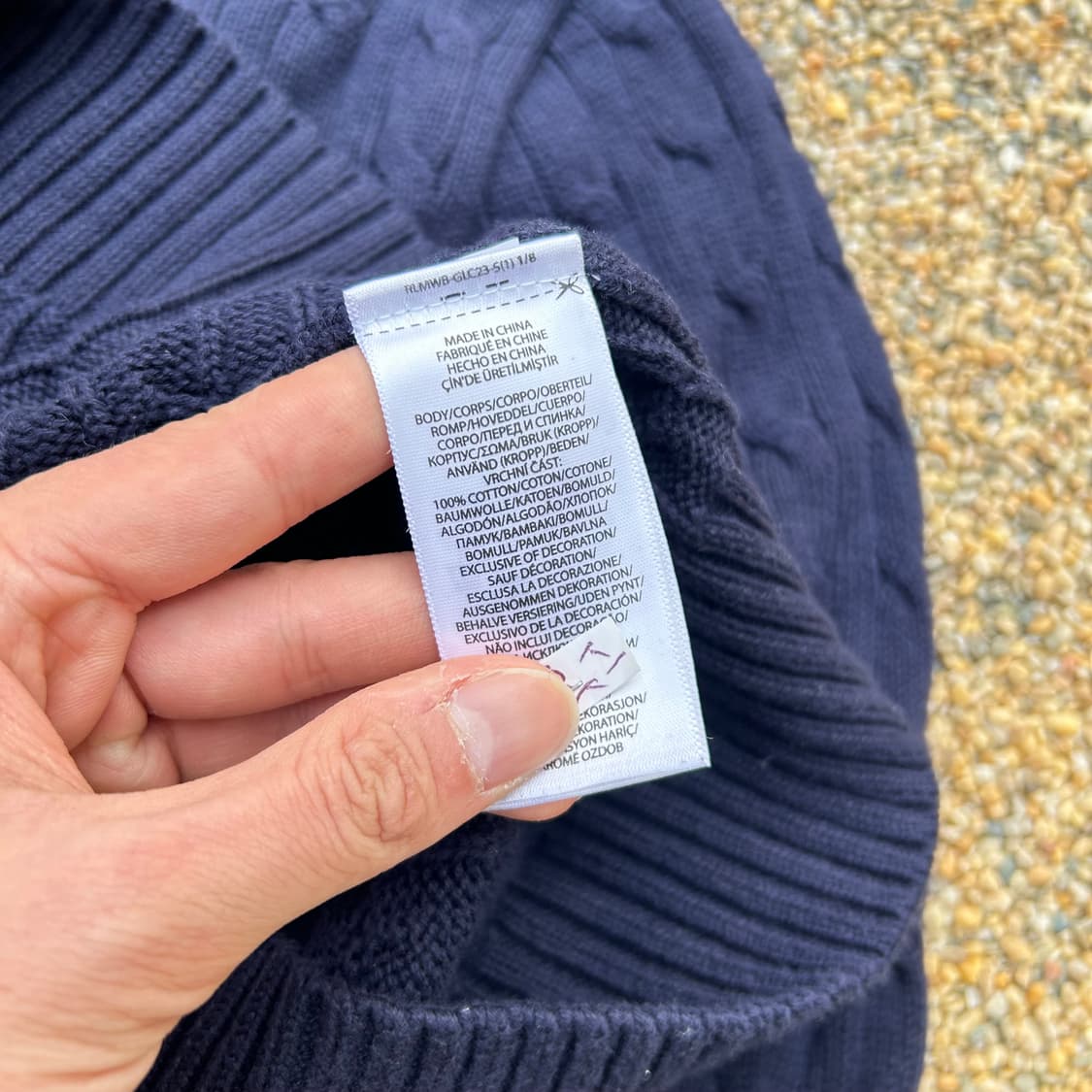 폴로 랄프로렌 네이비 케이블 니트 상품이미지7