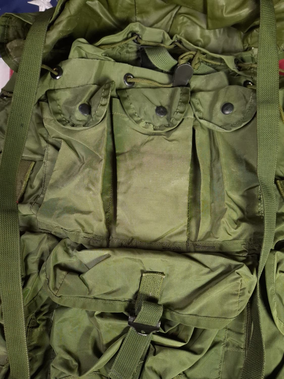 오리지날 80's 미군 지급용 엘리스 배낭 라지 풀셋트 상품이미지5