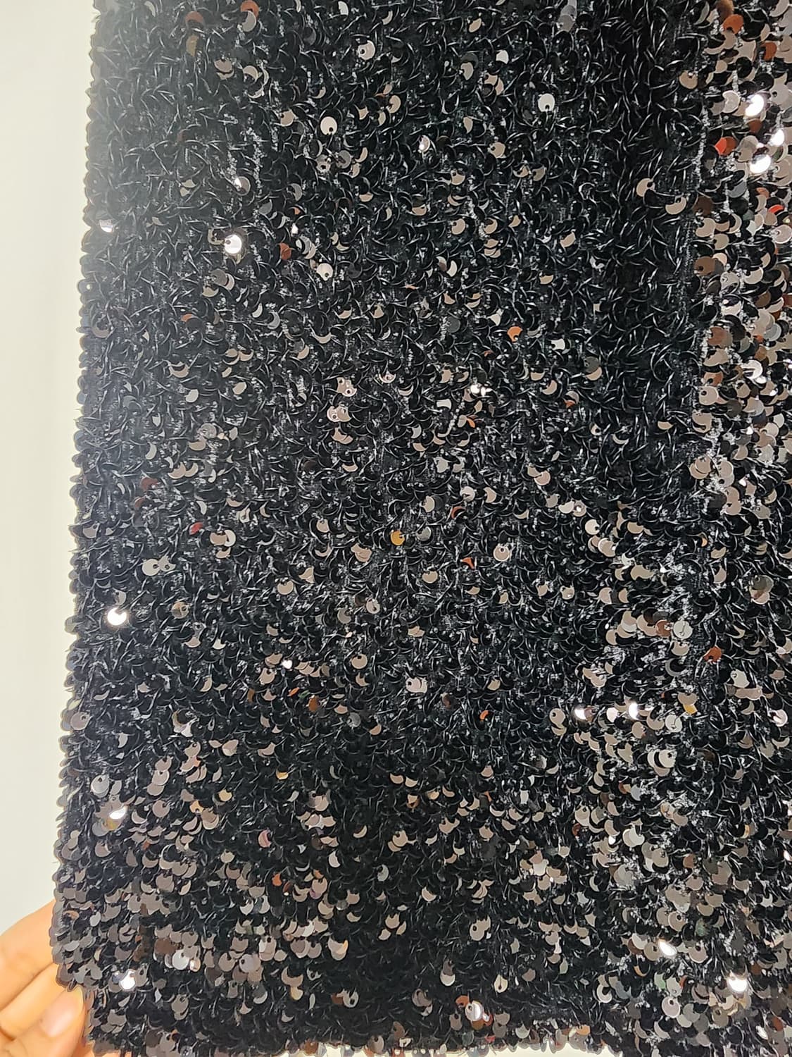 스팽글 스커트 블랙 상품이미지2