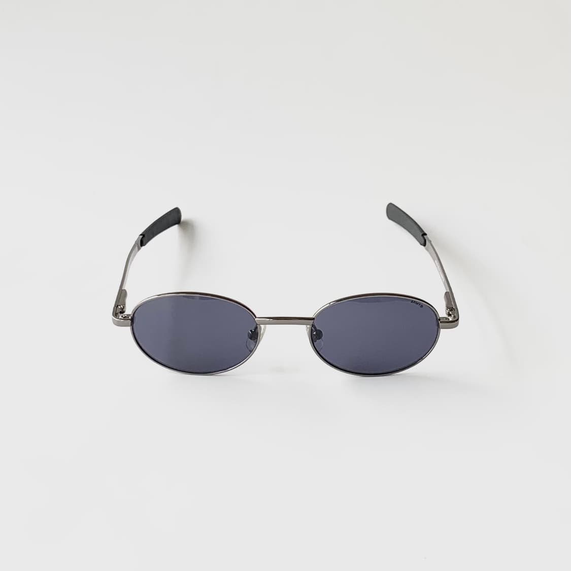 903 빈티지 건메탈 오벌 슬림 라운드 메탈 선글라스 Y2K 틴트렌즈 남 상품이미지2