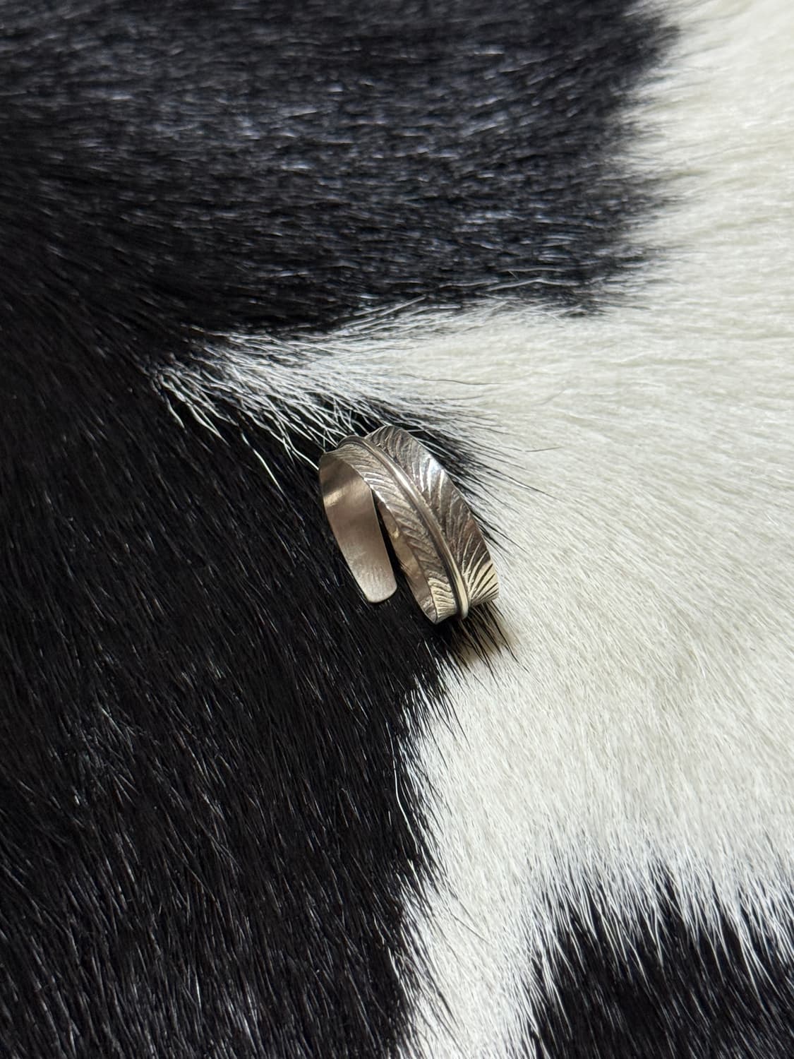 터키석 깃털 반지 925 실버 상품이미지3