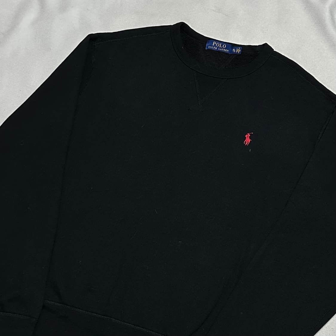 XL 폴로랄프로렌 블랙 기모 맨투맨 상품이미지1