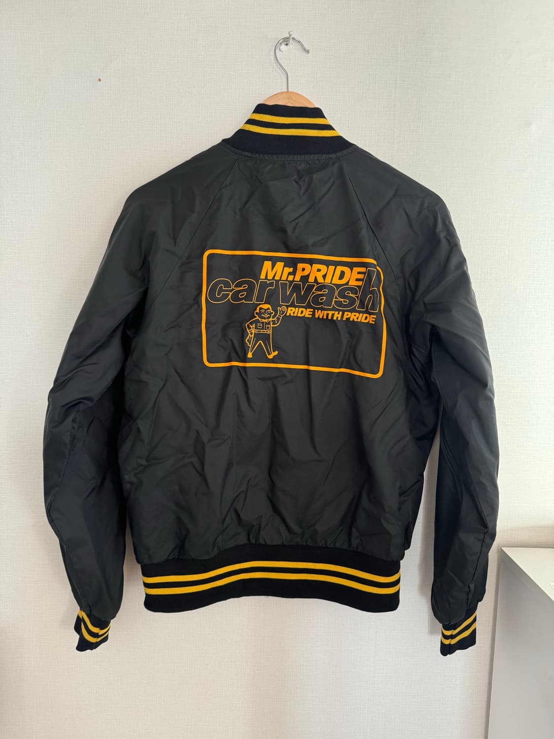 Vintage Car Wash Nylon Varsity Jacket  상품이미지2