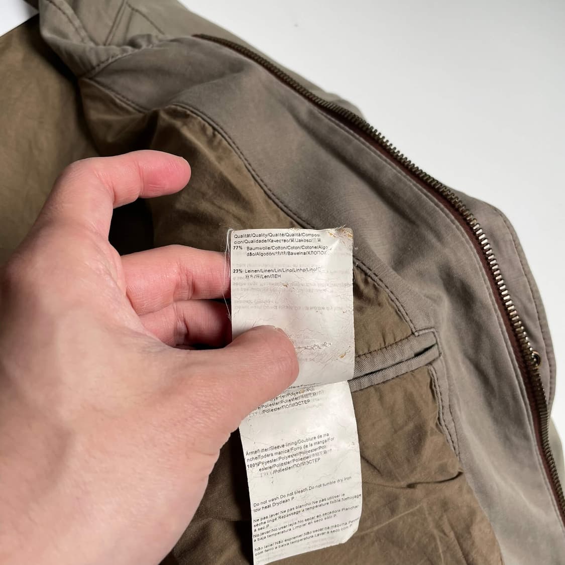 Hugo boss 6 포켓 코튼 린넨 봄버 상품이미지10