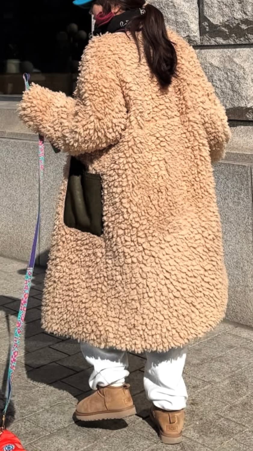 R13 뽀글이 퍼 코트 (L) 상품이미지2