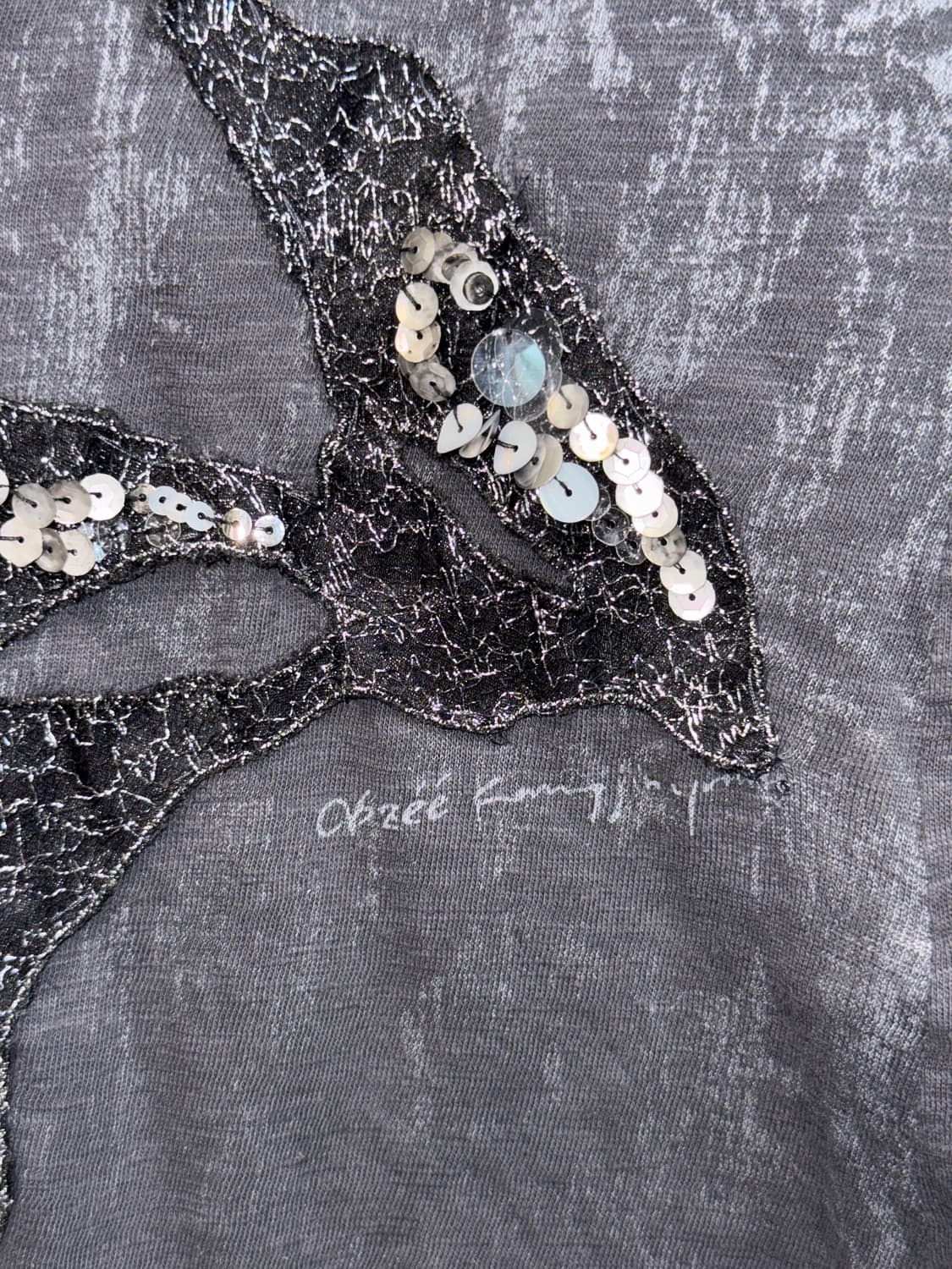Obzee oriental spangle lace sleeveless 상품이미지3