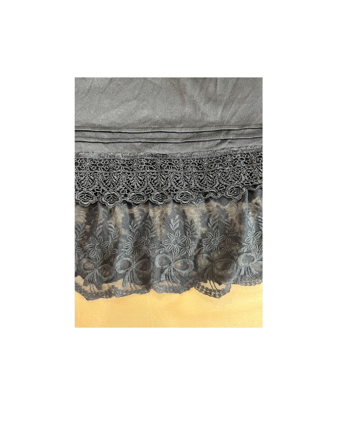 빈티지 블랙 레이스 스커트 상품이미지2