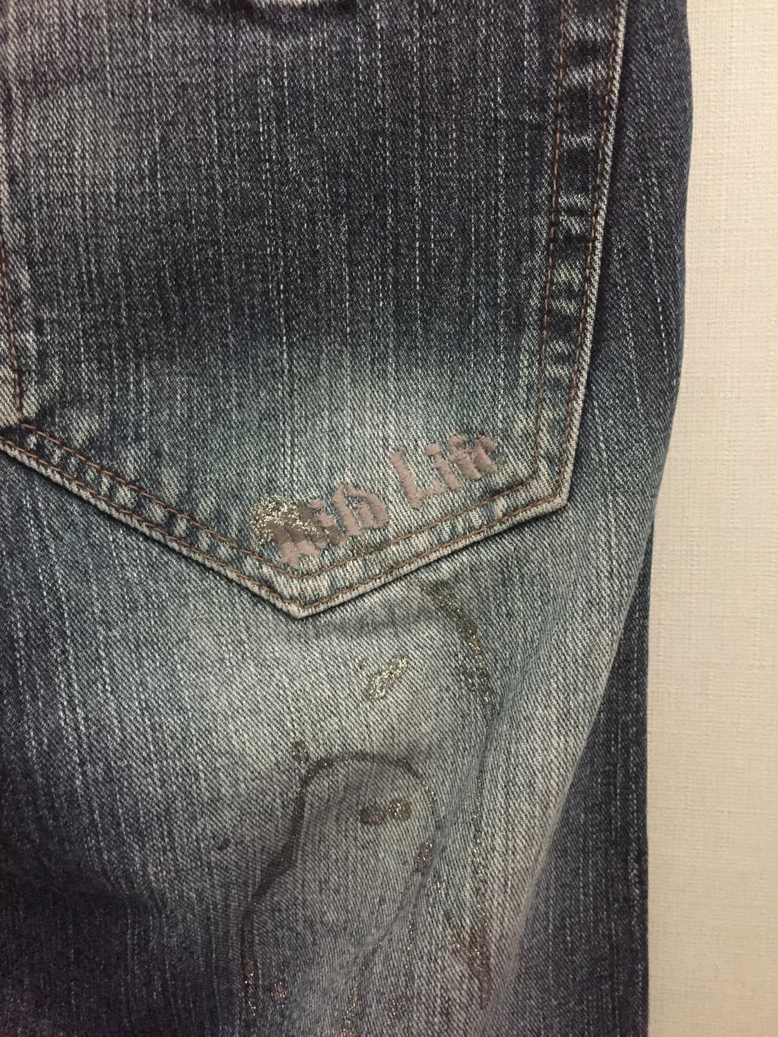 wild life Washing skull denim 상품이미지8