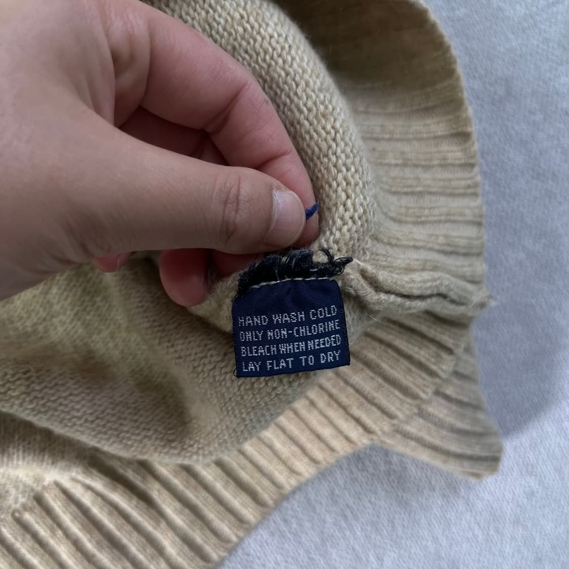 100 폴로 랄프로렌 램스울 브이넥 니트 상품이미지4