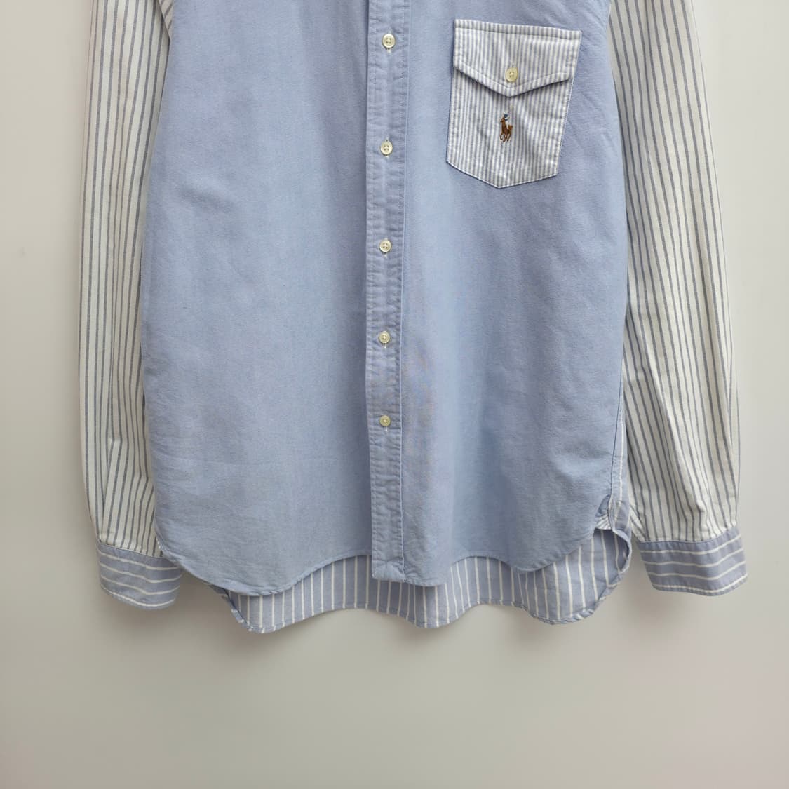 [L] 폴로 랄프로렌 블루 스트라이프 셔츠 상품이미지3